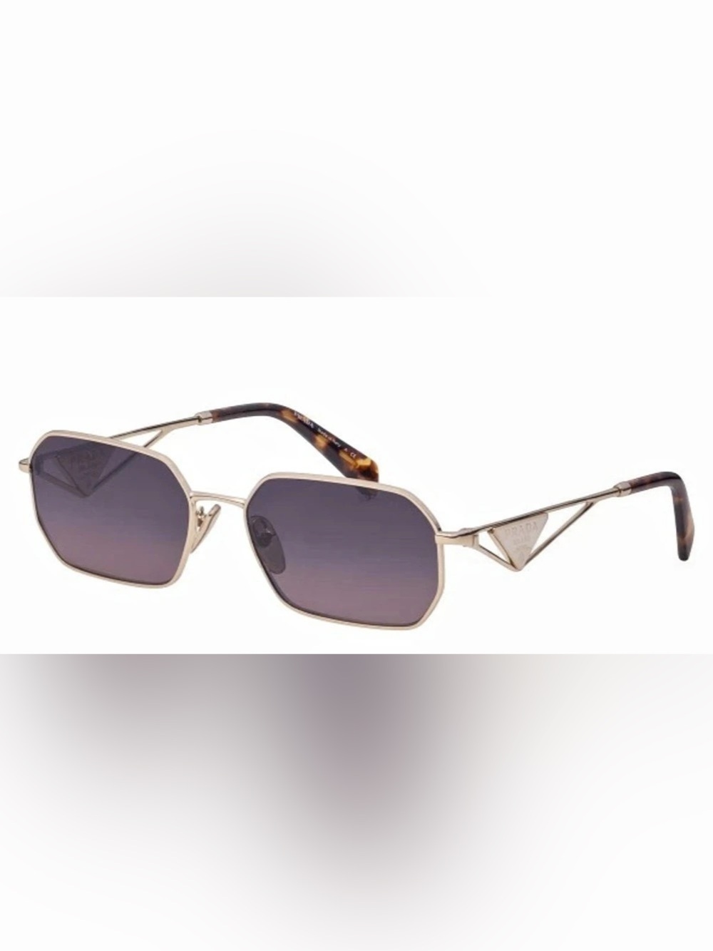 Prada ZVN-50C Brown & Gold Sunglasses